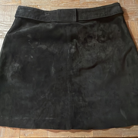 Zara Mod Suede Belted A Line Mini Skirt🖤 - Picture 8 of 11